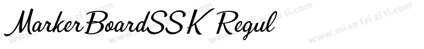 MarkerBoardSSK Regul字体转换